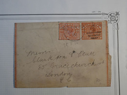 BK15 VICTORIA  BELLE LETTRE ENTIER  1895 POUR LONDON GREAT BRITAIN ++AFF.PLAISANT +++ - Storia Postale