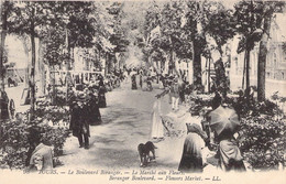 CPA France - Indre Et Loire - Tours - Le Boulevard Beranger - Le Marché Aux Fleurs - Levy Fils & Cie - Animée - Chien - Tours