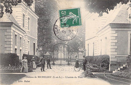 CPA France - Indre Et Loire - Château De Richelieu - L'entrée Du Parc - Libr. Baltet - Oblitérée Ronfleur 1903 - Andere & Zonder Classificatie