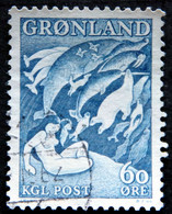 Greenland 1957  Legend.  MiNr.39  ( Lot H 775 ) - Gebraucht