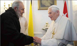 Papst Benedikt XVI Und Fidel Castro, Havanna, Foto + Gedenkmünze Versilbert, Kuba, Cuba - Autres – Amérique