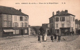 Orsay - Place De La République - Pharmacie Rousseau - épicerie GIENARD - Orsay