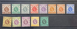 1921 Hong Kong KGV Definitives   Thirteen (13) Different Stamps Mint Hinged Fresh Colour! Cat £150 - Ungebraucht