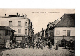 DARNETAL  (Seine Inf.). -  Rue Sadi-Carnot. - Vitrine MOTRICINE, FRUITS PRIMEURS.. Animé. 1918. ETAT NEUF. 2 SCANS - Darnétal