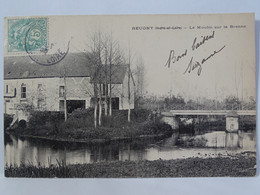 CPA 37 Indre Et Loire - REUGNY - Le Moulin Sur La Brenne - Reugny