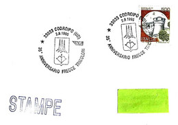 ITALIA ITALY -1995 CODROIPO (UD) 35° Pattuglia Acrobatica Frecce Tricolori (logo Con Arco) Su Busta Viaggiata - 8445 - Boogschieten
