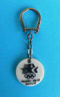 SUMMER OLYMPIC GAMES LOS ANGELES 1984 - Vintage Olympics Keychain * Olympiade Olympia Jeux Olympiques USA - Uniformes Recordatorios & Misc