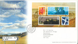 Great Britain FDC 30-11-2006 Souvenir Sheet Celebrating Scotland The Four Countries Of The UK With Cachet - 2001-10 Ediciones Decimales