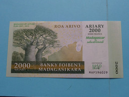 2000 Ariary ( 10000 Francs - MAP596029 ) Madagasikara ( For Grade, Please See Photo ) UNC ! - Madagaskar