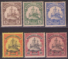 MARSHALL  ISLANDS - Deutsche Auslandspostämter Marshall Inseln 1901 Mi 13-14,16-17,19-20  MH* - Marshall