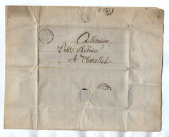 TB 3769 - 1849 - LAC - Lettre De Mr FENEON à LA MOTTE SAINT JEAN / MP DIGOIN Pour Me PETIT Notaire à CHAROLLES - 1849-1876: Période Classique