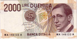 BANCONOTA REPUBBLICA ITALIANA L. 2.000 GUGLIELMO MARCONI - FDS - - 2.000 Lire