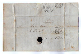TB 3770 - 1854 - LAC - Lettre De Mme D'ORCIERES Née TRAMBLY De LAISSARDIERE à PARIS Pour Me PETIT Notaire à CHAROLLES - 1849-1876: Période Classique