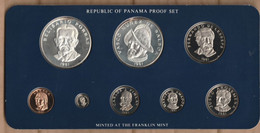 PANAMA PROOF SET Balboas 1981 Silver Coins    ONLY 694 SETS - Panama
