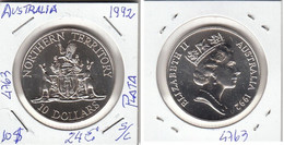 E4763 MONEDA AUSTRALIA 10 DOLARES 1992 PLATA SIN CIRCULAR - Otros & Sin Clasificación