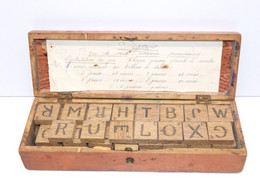 *BOITE ANCIEN JEU DIAMINO 64 LETTRES En BOIS BOITE BOIS Règle Du Jeu Papier  E - Sonstige & Ohne Zuordnung