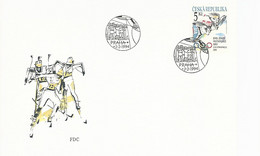 57568) Czech Republic FDC Prague 2.2 1994 Postmark Cancel - FDC