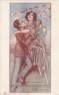 Cpa- Illustrateur Adelina Zandrino - Couple Qui S'amuse -uff Rev Stampa N°3459- 89 / 4 - Zandrino