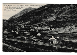 CPA Usine De L'Argentière Et Le Quartier De La Gare - Au Fond, La Bessée Haute Et Basse - L'Argentiere La Besse