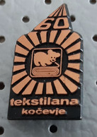 Tekstilana Kocevje Textile Factory Dog Slovenia Pin - Animaux