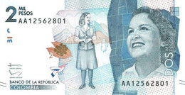 COLOMBIA 2000 PESOS 2015 P 458a UNC NUEVO SC - Colombie