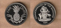 BAHAMAS  5  Cents  1984 PROOF  3.94 G • ⌀ 21.00 Mm KM# 60 - Bahamas