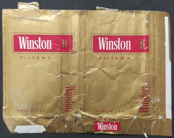 Marquilla Cigarrillos Cigarette Pack Winston – Origen: USA - Schnupftabakdosen (leer)