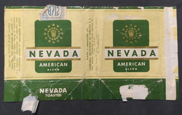 Marquilla Cigarrillos Cigarette Pack Nevada American Blend – Origen: Uruguay - Tabaksdozen (leeg)