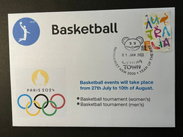 (2 N 34) 2024 France - Paris Olympic Games (1-1-2023) Sport / Basketball - Estate 2024 : Parigi