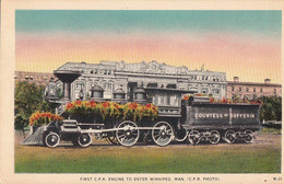 3241 – Winnipeg Manitoba - First C.P.R. Canadian Pacific Railway Engine Countess Of Dufferin – VG Condition – 2 Scans - Winnipeg