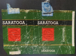 Marquilla De Cigarrillos Saratoga – Década Del 80 – Origen: Argentina - Empty Tobacco Boxes