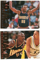 2 Cartes Panini   Basket Ball Total D*  Dikembe Mutombo & Mookie Blaylock * Fleer /1995.1996 - Basketball