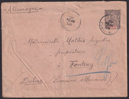 French India Postal Stationary Used In Pondichery, Sent To Germany - Cartas & Documentos