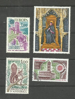 Andorre Français N°261, 264, 267, 269 Cote 5.45€ - Used Stamps