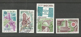 Andorre Français N°261, 267 à 269 Cote 4.40€ - Used Stamps