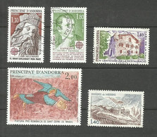 Andorre Français N°284, 285, 289 à 291 Cote 4€ - Used Stamps