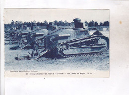 CPA   DPT 33 CAMP DE SOUGE,  LES TANKS AU REPOS - Matériel