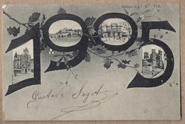 CPA 34 - BEZIERS - 1905 - TB CP Multivue Dans Les Chiffres Formant 1905 - Diverses Monuments + TB Verso - Capestang