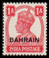 1942-1945. BAHRAIN. Georg VI. INDIA POSTAGE 1 A Overprinted BAHRAIN.  (Michel 39) - JF527876 - Bahrein (...-1965)