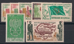 SENEGAL - Année Complète 1962 - N°Yv. 210 à 215 Et PA 36 - Complet - Neuf Luxe ** / MNH / Postfrisch - Sénégal (1960-...)