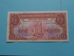 1 One POUND - British Armed Forces / Special Voucher - 3rd Series E-I 509709 ( Voir / See > Scans ) ! - British Military Authority