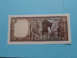 UNE (1) LIVRE > Banque Du LIBAN ( For Grade, Please See Photo ) UNC ! - Lebanon