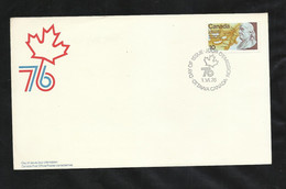 Canada Lettre Premier Jour FDC Ottawa 1/06/1976 N°603 Bicentenaire Indépendance USA B.Franklin  TB Voir Scan Soldé ! ! ! - 1971-1980