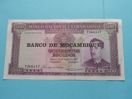 500 Escudos (1967) Moçambique ( For Grade See SCANS ) UNC ! - Moçambique