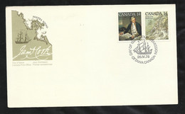 Canada Lettre Premier Jour FDC Ottawa Le 26/004/1978  N°661 Et 662 3ème Voyage Capitaine Cook   TB Voir Scan Soldé ! ! ! - 1971-1980