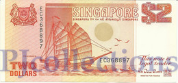 SINGAPORE 2 DOLLARS 1990 PICK 27 UNC - Singapore