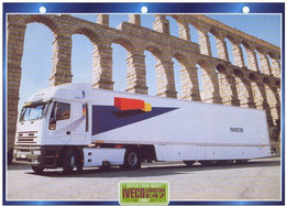 C2/ FICHE CARTONNE CAMION SERIE TRACTEUR CABINE ITALIE 1997 IVECO EUROSTAR - Vrachtwagens