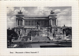 CARTOLINA  ROMA,LAZIO,MONUMENTO A VITTORIO EMANUELE II-STORIA,MEMORIA,CULTURA,RELIGIONE,BELLA ITALIA,VIAGGIATA 1953 - Altare Della Patria