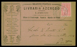 LAMEGO - PUBLICIDADE - « Livraria Azeredo(Casa Fundada Em 1880)»-Officina De Encadernação Papelaria ...  Carte Postale - Viseu
