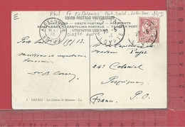 PHILATÉLIE SUR CPA : Port-Saïd 1913 - Brieven En Documenten